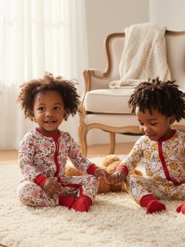 Christmas Teddy Bear Pajama Set