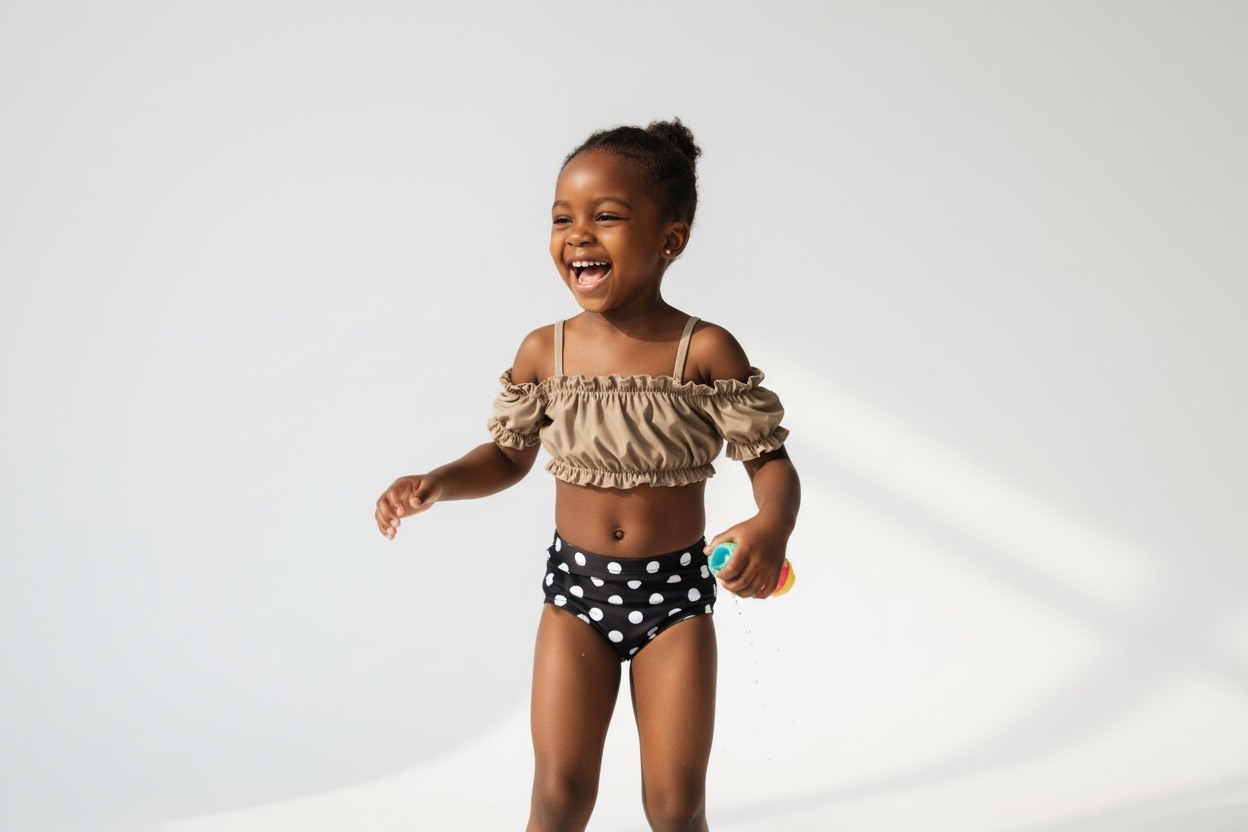 Olive Breeze Two-Piece Swimsuit for Girls