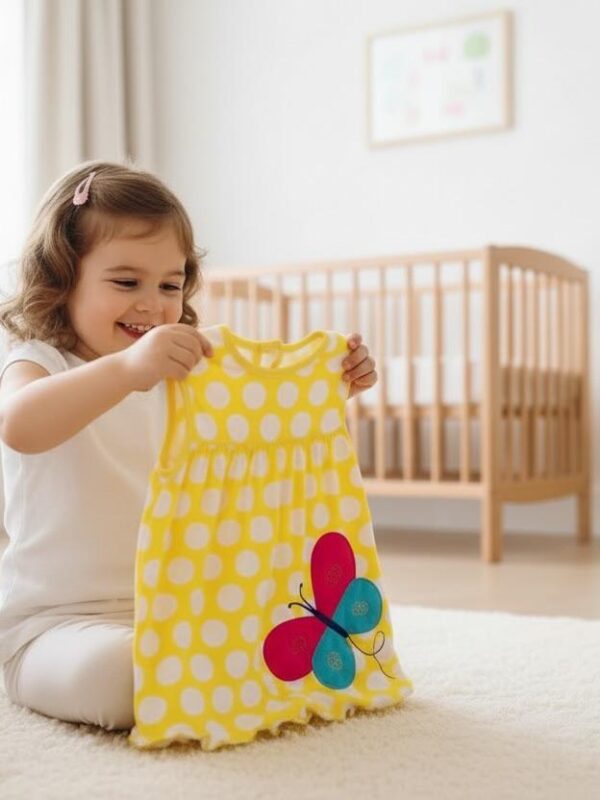 Yellow Bodysuit with Butterfly for this Spring Season
