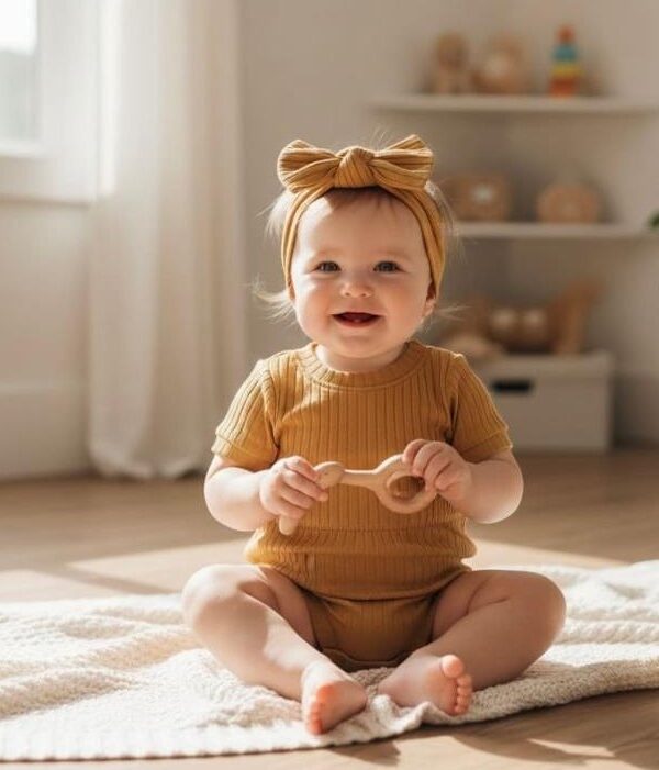 Chocolate Bodysuit with Headband  from Baby Drew Berry