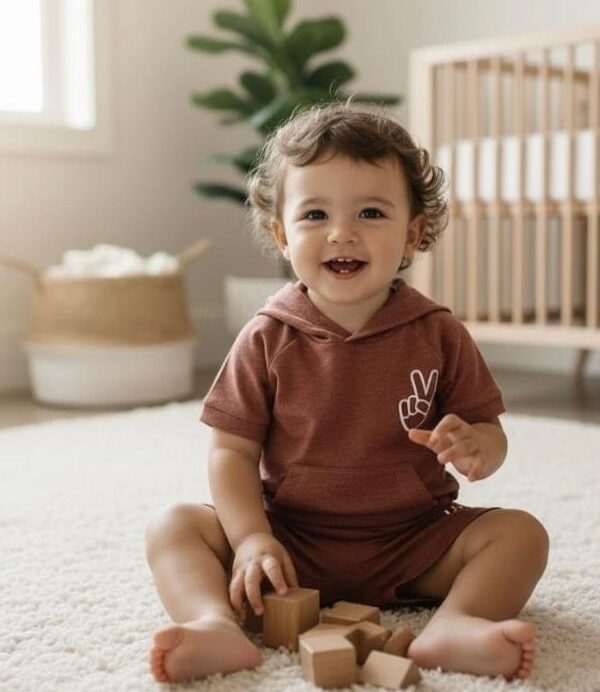 Peace Out Two-Piece Outfit from Baby Drew Berry