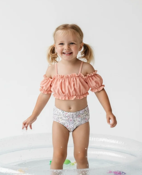 Blush Bloom Two Piece Swimsuit for Girls