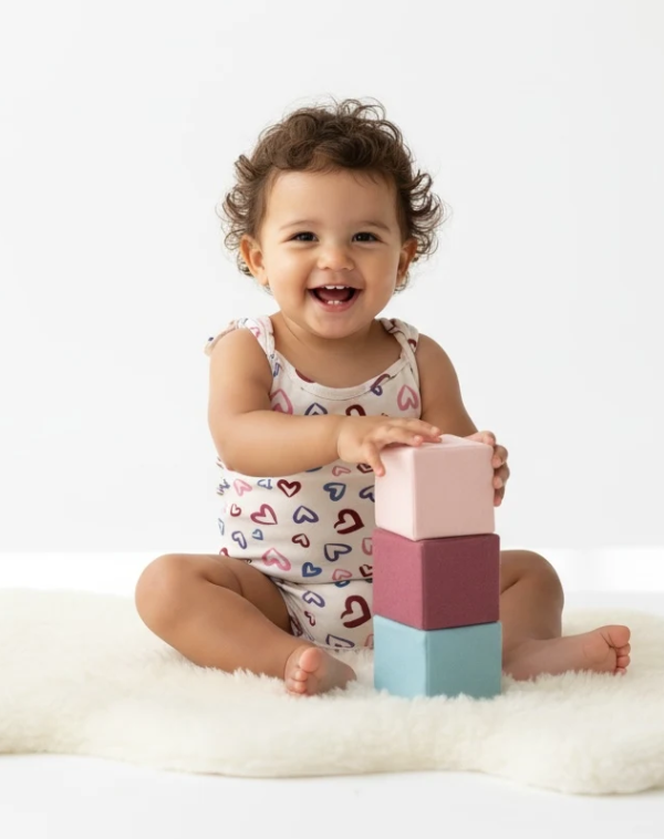 Sweethearts White Bodysuit for Girls