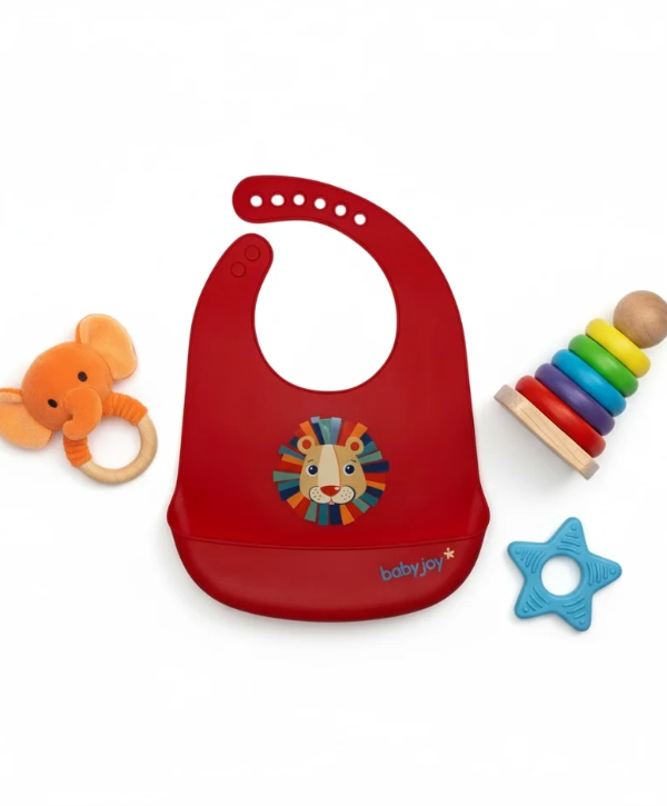Lioness Red Silicone Bib