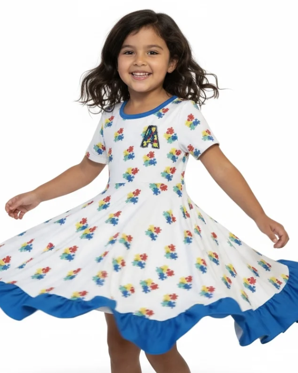 Autism Awareness Dresses for Girls