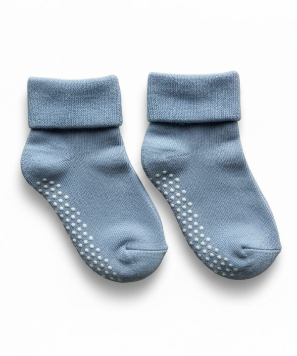 Non-Slip Blue Socks 2 Pack