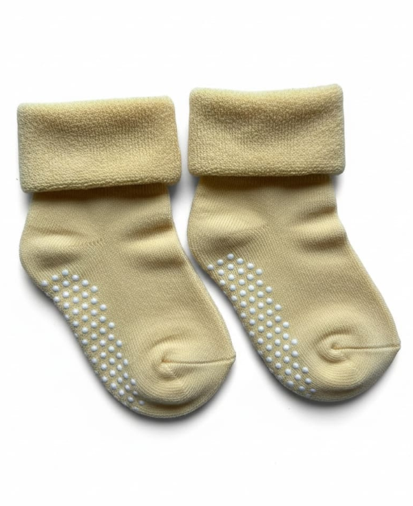 Non-Slip Yellow Socks 2 pack