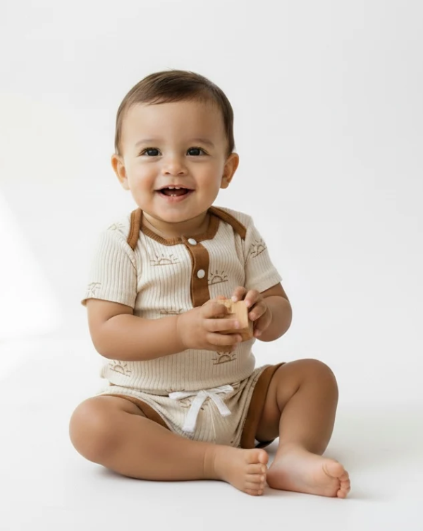 Apricot Sunset Two Piece Set for Boys