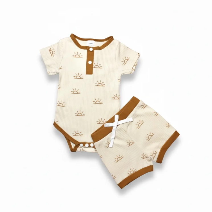 Apricot Sunset Two Piece Set for Boys