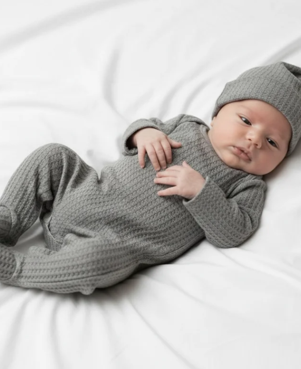 Newborn Waffle Jumpsuit for Boys