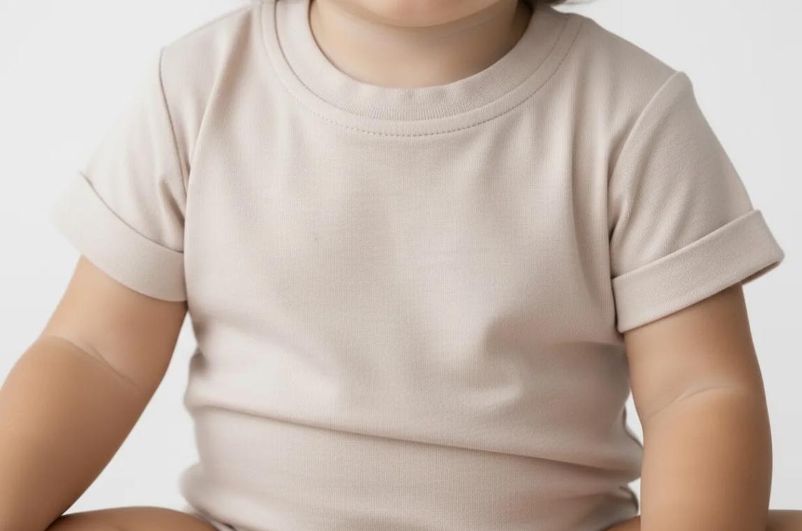 Solid Pink Bubble Bamboo Viscose Bodysuit - Image 3